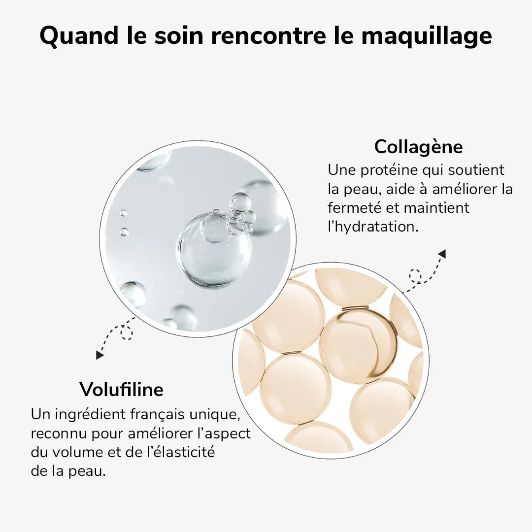 Fond de teint 2-en-1 avec pinceau intégré